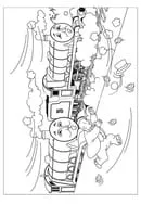 Thomas de Trein kleurplaat 11